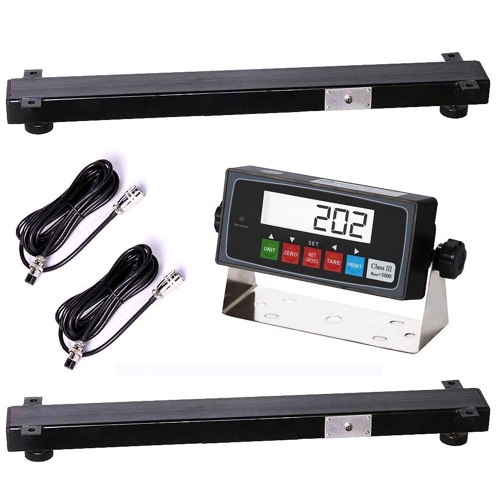 PEC Scales Livestock Weigh Beam (Two Bars Set) 5000x1LB Capacity with NTEP Indicator
