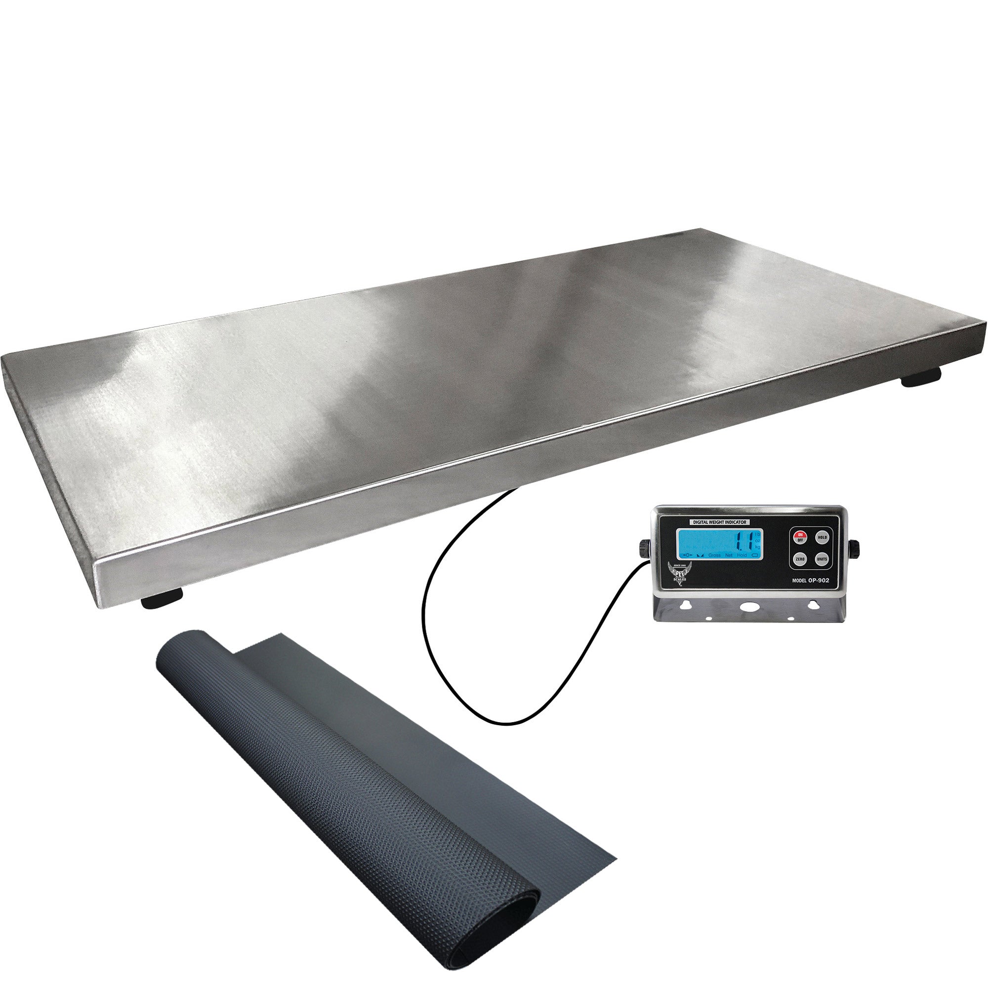 PEC Portable Weigh Beam Set, Livestock Scales Weighing System with  Rechargeable Indicator, Capacity 5000X 1 Lb (24)