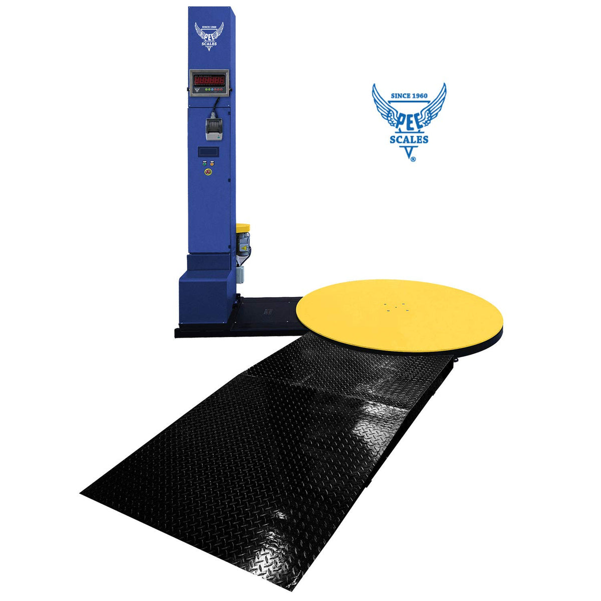PEC Stretch Wrap Machine, Electric Pallet Wrapper with Built-in Scale ...