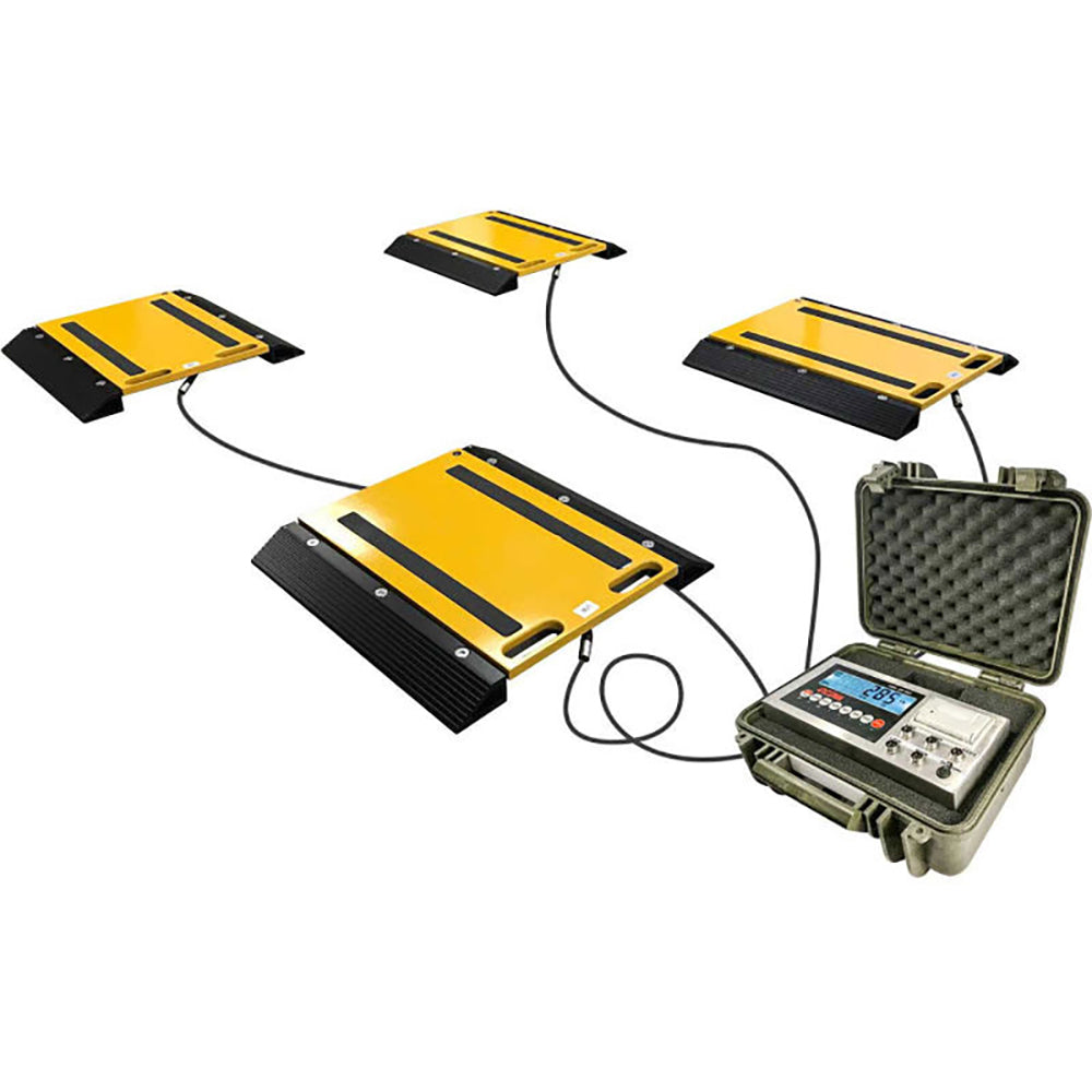 Axle Weighing Pads/Vehicles Scale/Truck/Car Scales, Aluminum Heavy-Duty Construction, Accurate Indicator with Built-in Printer