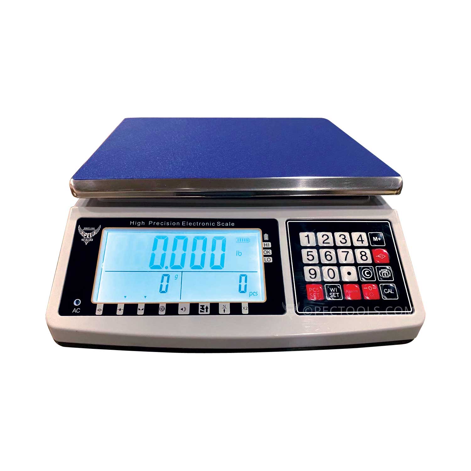 Commercial clearance weighing scale
