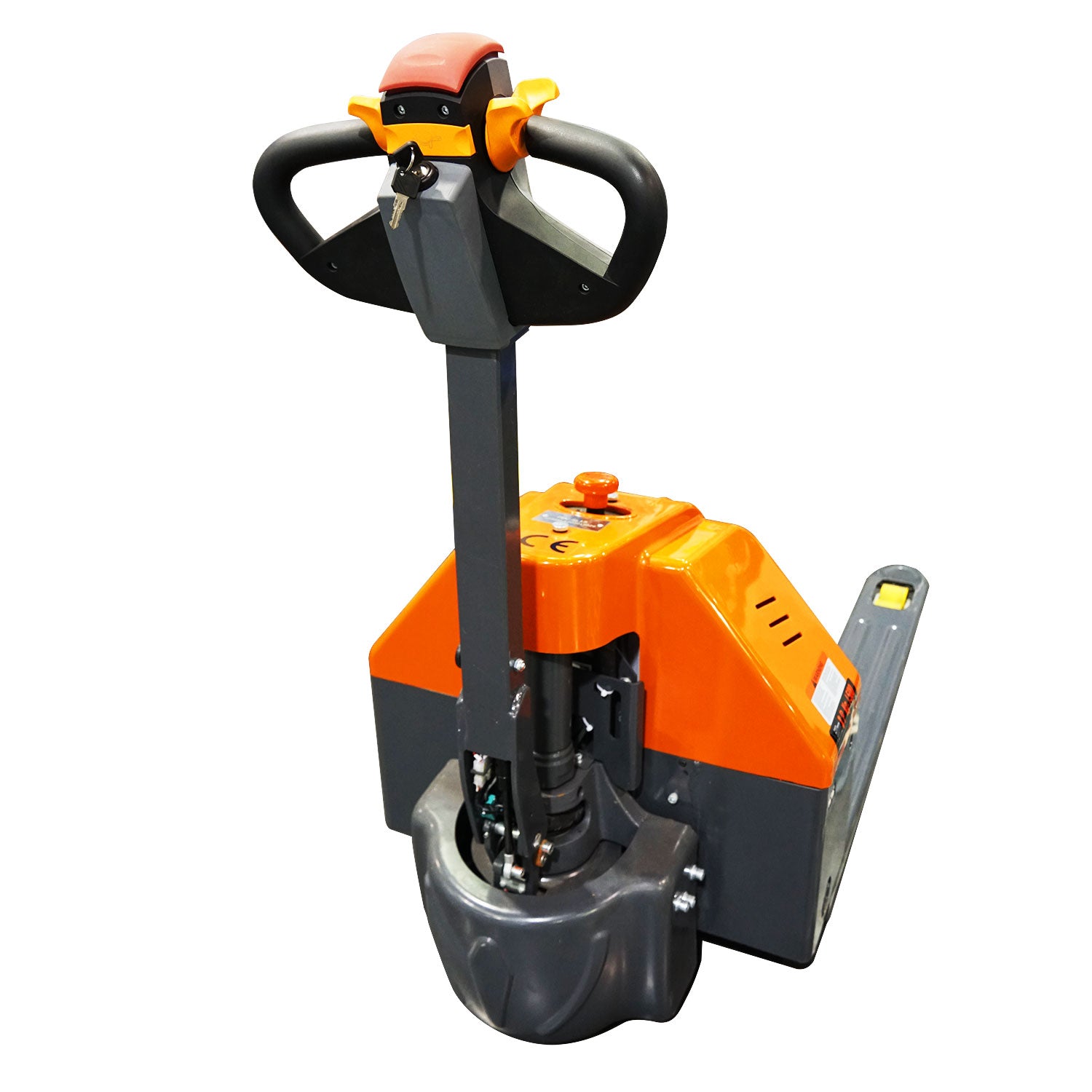PEC Electric Powered Walkie Pallet Truck, Heavy Duty Lift Pump with Built-in Battery Forklift, 3300lbs Capacity